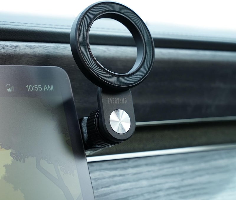 EveryAmp Phone Mount Dash Anchor (Version 2) with 17mm Magnet Mount fits Rivian R1T & R1S 2022-2026 - Mount Cell Phones, Tablets, Microphones, Radar Detectors and More with No Screws or Adhesives - Image 1